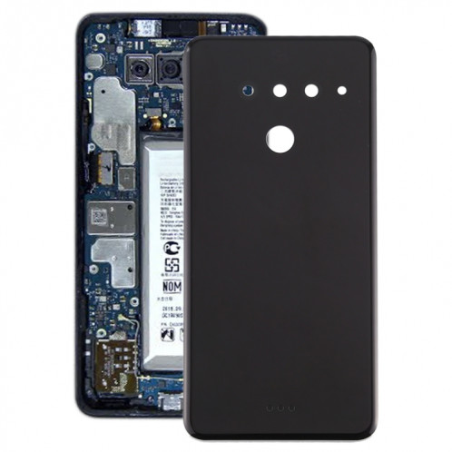 Cache arrière de la batterie pour LG V50 ThinQ 5G (version américaine) (noir) SH09BL1943-36