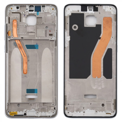 Boîtier avant LCD Frame Bezel Plate pour Xiaomi Redmi Note 8 Pro (Blanc) SH493W1758-36