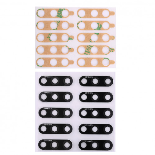 Lentille de caméra arrière 10 PCS avec autocollant pour Huawei Honor Play 7C / Enjoy 8 SH45391474-38