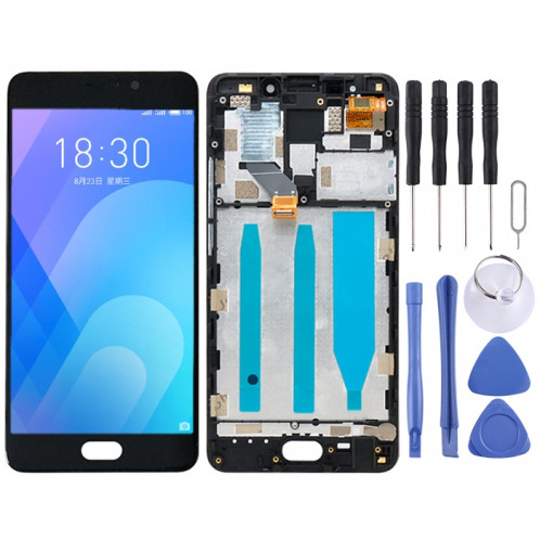 Écran LCD TFT pour Meizu M6 Note Digitizer Assemblage complet avec cadre (Noir) SH578B488-34