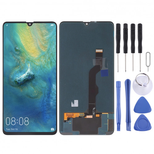 Ecran LCD original et Digitaliseur Complet pour Huawei Mate 20 X (Noir) SH605B390-36