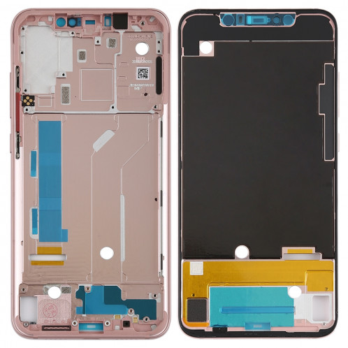 Lunette de cadre central avec touches latérales pour Xiaomi Mi 8 (or rose) SH22RG1127-36