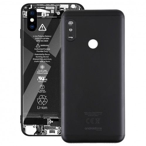 Couverture arrière pour Xiaomi Redmi 6 Pro (Noir) SH31BL1049-31