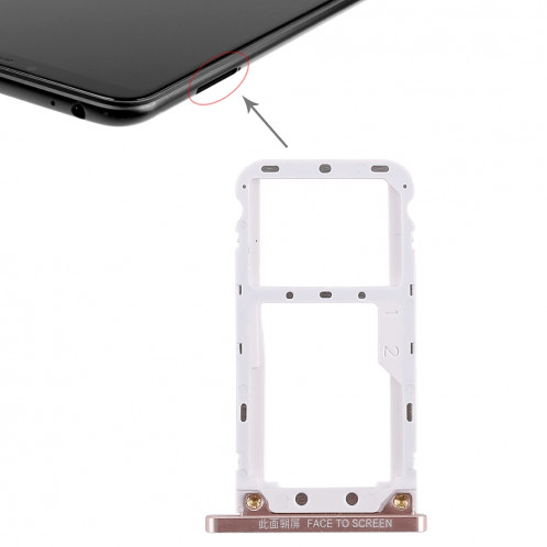 Bac à carte SIM pour Xiaomi Mi Max 3 (Or) SH38RG402-35