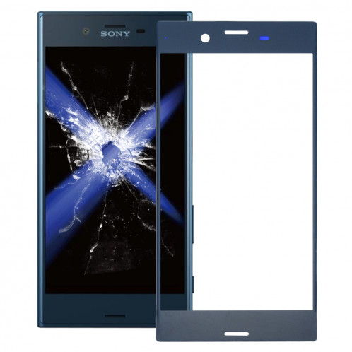 iPartsAcheter pour Sony Xperia XZ Lentille extérieure en verre (bleu forêt) SI33LL760-36