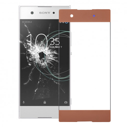 iPartsAcheter pour Sony Xperia XA1 Lentille extérieure en verre (rose) SI35FL1171-36