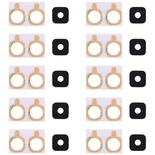 10 PCS Back Camera Lens Cover avec autocollant pour Galaxy A5 (2018) / A8 (2018) / A530 SH51991242-33