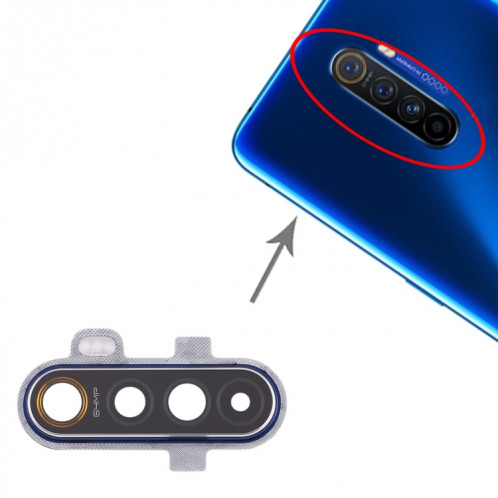 Couvercle d'objectif de caméra pour OPPO Realme X2 Pro (bleu) SH209L1353-35