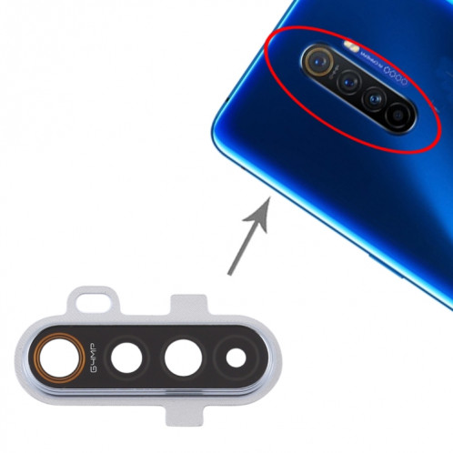 Cache d'objectif de caméra pour OPPO Realme X2 Pro (Argent) SH209S1347-34