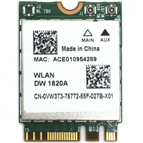 Carte sans fil WiFi DW1820A BCM94350ZAE 802.11ac BT4.1 867Mbps M.2 / NGFF SH52171912-34