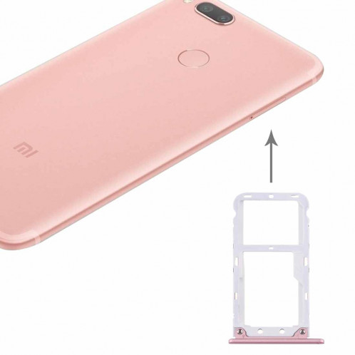 iPartsAcheter Xiaomi Mi 5X Carte SIM & SIM / TF Plateau (Or Rose) SI69RG373-35