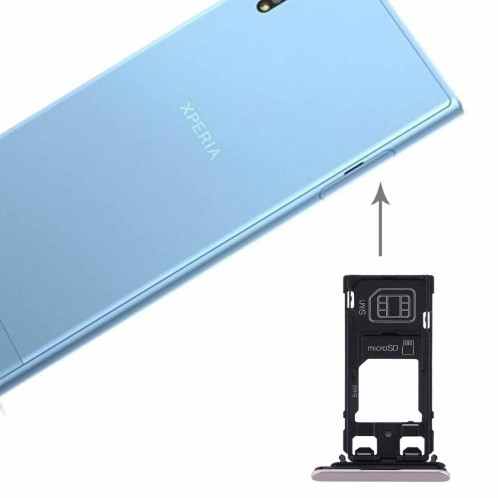 iPartsAcheter pour Sony Xperia XZ (Dual SIM Version) Carte SIM et Micro SD / Carte SIM (Argent) SI270S88-35