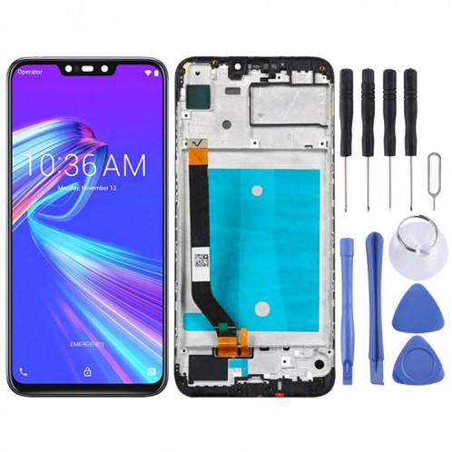 Écran LCD et numériseur complet avec cadre pour Asus Zenfone Max M2 ZB633KL / ZB632KL X01AD (noir) SH343B262-34