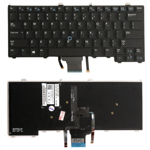 Clavier Version US avec rétro-éclairage du clavier pour DELL latitude 12 7000 E7240 E7440 E7420 SH54541370-34