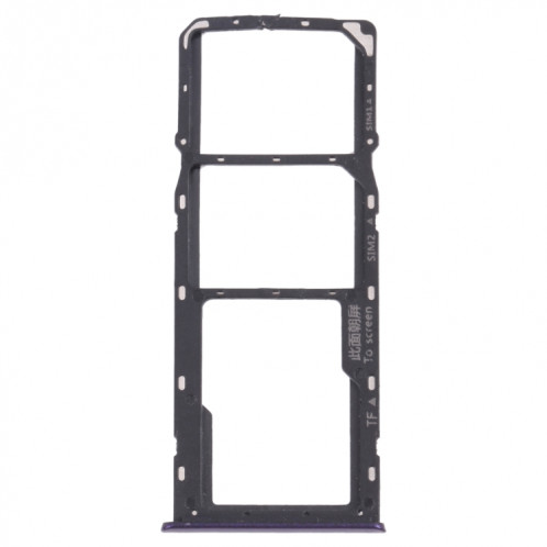 Pour OPPO Realme 5 Plateau de carte SIM + Plateau de carte SIM + Plateau de carte Micro SD (Violet) SH883P1623-34