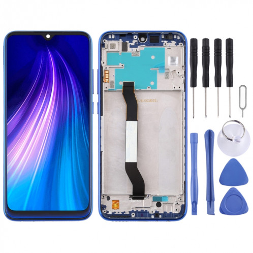 Écran LCD et numériseur complet avec cadre pour Xiaomi Redmi Note 8 (bleu) SH92LL1795-36