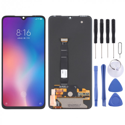 Écran LCD et numériseur d'origine AMOLED pour Xiaomi Mi 9 (noir) SH121B1629-37