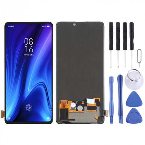 Écran LCD et numériseur d'origine AMOLED avec assemblage complet pour Xiaomi Redmi K20 Pro / K20 / Mi 9T / Mi 9T Pro (noir) SH122B516-36