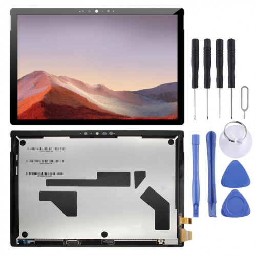 Écran LCD OEM pour Microsoft surface Pro 7 1866 avec numériseur complet (noir) SH214B1383-37