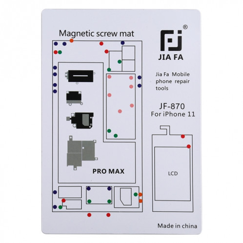 JIAFA JF-870 Carte à vis magnétique pour iPhone 11 Pro Max SJ6266942-33