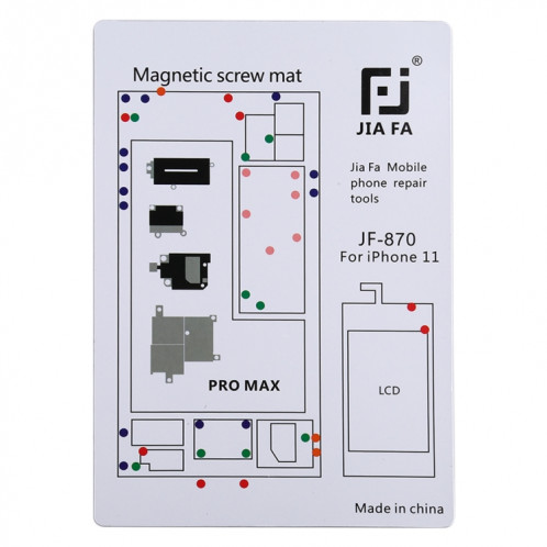 JIAFA JF-870 Carte à vis magnétique pour iPhone 11 Pro Max SJ6266942-33