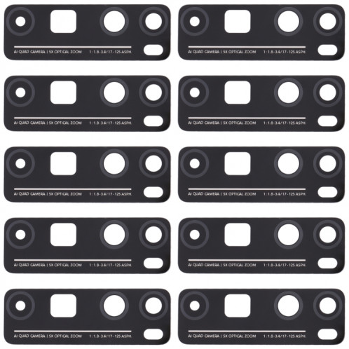 Objectif de caméra arrière 10 PCS pour Huawei Nova 7 Pro 5G (noir) SH378B698-35