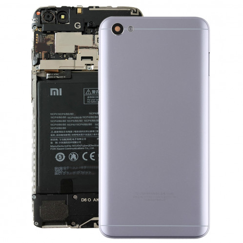 Couverture arrière avec lentille de la caméra et touches latérales pour Xiaomi Redmi Note 5A (Gris) SH55HL412-36