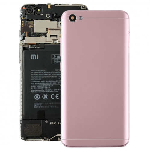 Couverture arrière avec lentille de la caméra et touches latérales pour Xiaomi Redmi Note 5A (or rose) SH5RGL1967-36