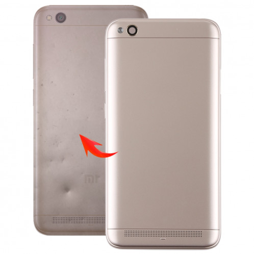 Couverture arrière avec lentille de la caméra et touches latérales pour Xiaomi Redmi 5A (Gold) SH56JL1236-36