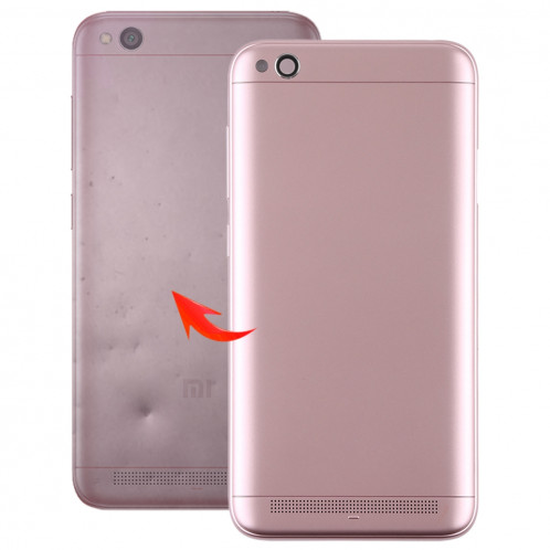 Couverture arrière avec lentille de la caméra et touches latérales pour Xiaomi Redmi 5A (or rose) SH6RGL1324-36