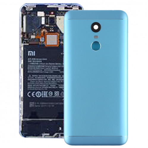 Couverture arrière avec lentille de la caméra et touches latérales pour Xiaomi Redmi 5 Plus (Bleu) SH57LL545-36