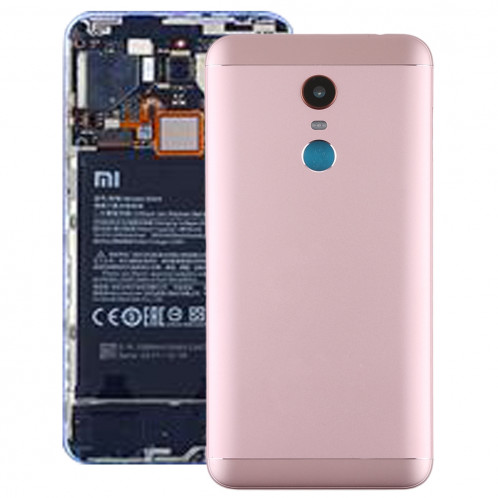 Couverture arrière avec lentille de la caméra et touches latérales pour Xiaomi Redmi 5 Plus (Rose Gold) SH7RGL910-36