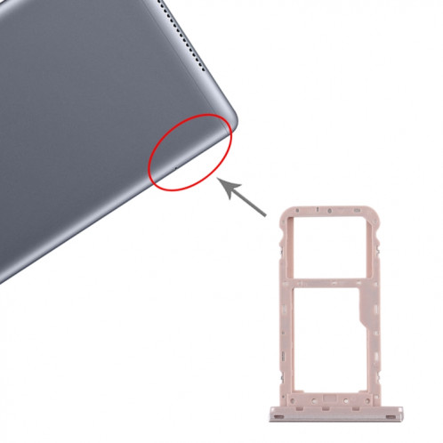 Plateau Carte SIM + Plateau Carte Micro SD pour Huawei MediaPad M5 Lite 8 (Or) SH851J312-34
