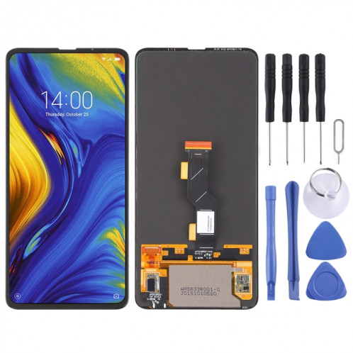 Écran LCD et numériseur d'origine AMOLED avec assemblage complet pour Xiaomi Mi Mix 3 (noir) SH897B730-35