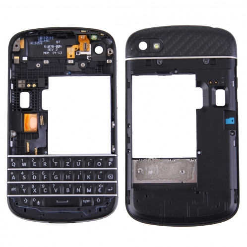 iPartsAcheter 3 en 1 pour BlackBerry Q10 (Clavier + cadre moyen lunette + panneau de lentille de logement de plaque arrière) SI7000554-38