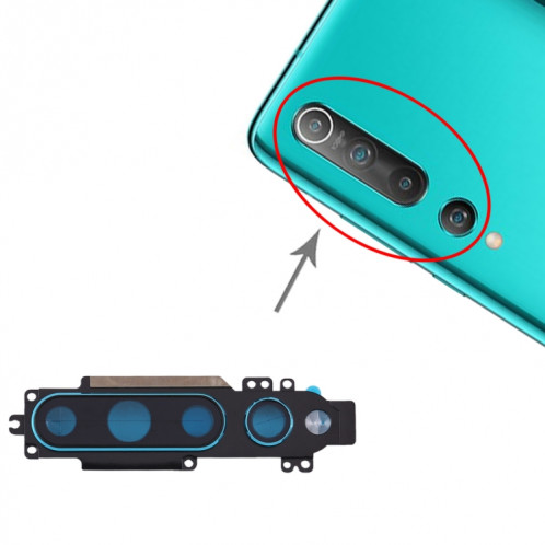 Cache d'objectif d'appareil photo pour Xiaomi Mi 10 5G (vert) SH063G737-34