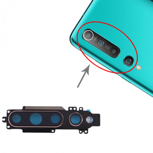 Cache d'objectif d'appareil photo pour Xiaomi Mi 10 5G (Or) SH063J1552-34
