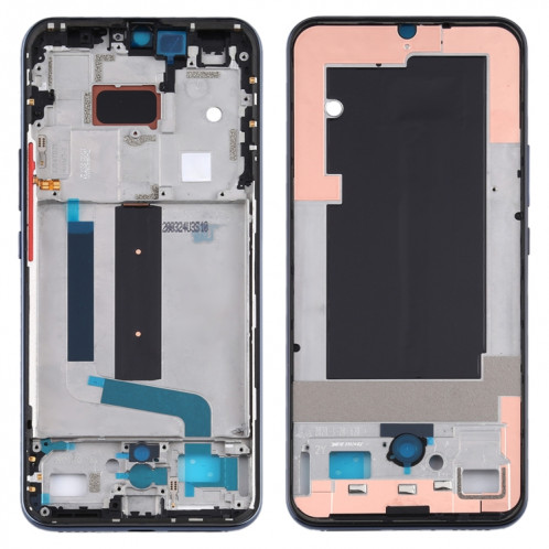 Plaque de lunette centrale d'origine pour Xiaomi Mi 10 Lite 5G / Mi 10 Youth 5G M2002J9G (noir) SH066B1030-36