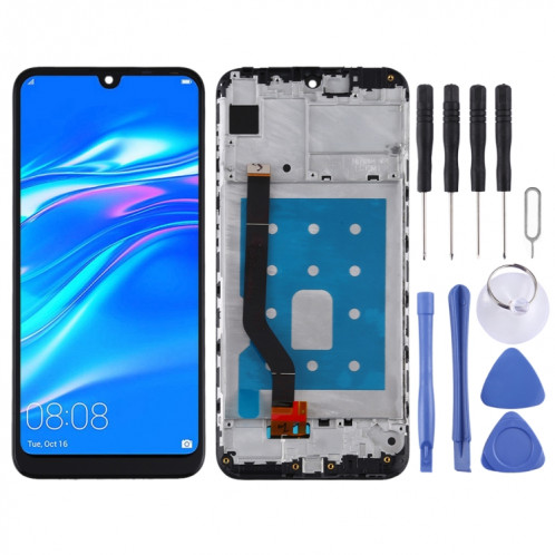 Écran LCD et numériseur complet avec cadre pour Huawei Y7 Pro (2019) (noir) SH15BL1490-36