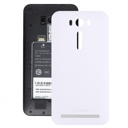 iPartsAcheter pour 5 pouces Asus Zenfone 2 Laser / ZE500KL couvercle arrière de la batterie (blanc) SI43WL343-31