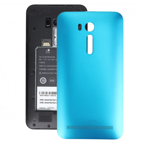 iPartsAcheter pour 5,5 pouces Asus Zenfone Go / ZB551KL couverture arrière de la batterie d'origine (bleu) SI44LL1301-36