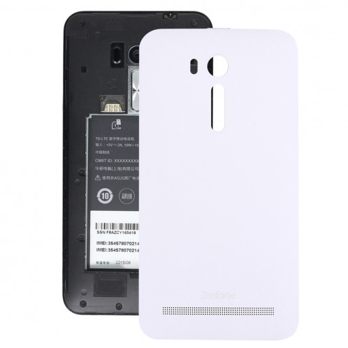 iPartsAcheter pour 5,5 pouces Asus Zenfone Go / ZB551KL couvercle de la batterie d'origine (blanc) SI44WL339-36