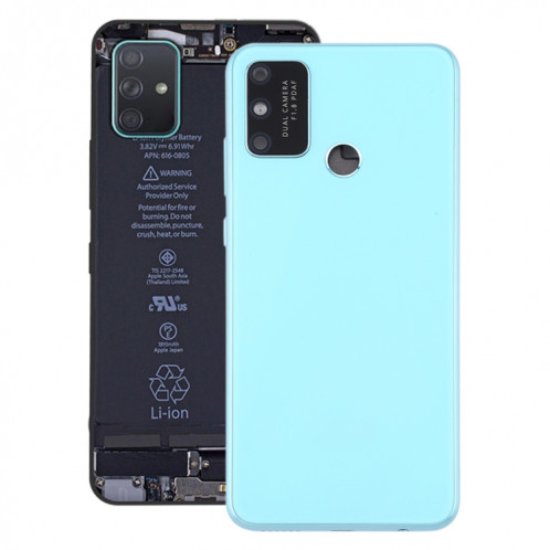 Couvercle arrière de la batterie avec couvercle de l'objectif de la caméra pour Huawei Honor Play 9A (bleu ciel) SH6SLL1217-36