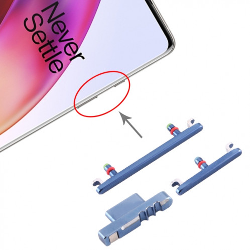 Pour le bouton d'alimentation OnePlus 8 et le bouton de contrôle du volume (bleu) SH723L1121-34