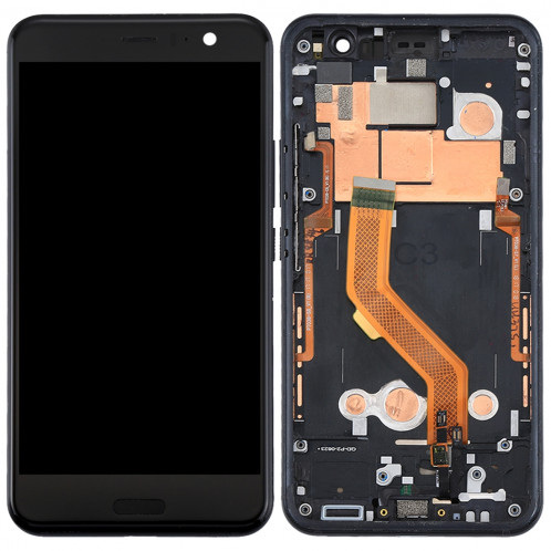 iPartsAcheter pour HTC U11 écran LCD + écran tactile Digitizer Assemblée avec cadre (Noir) SI787B802-36