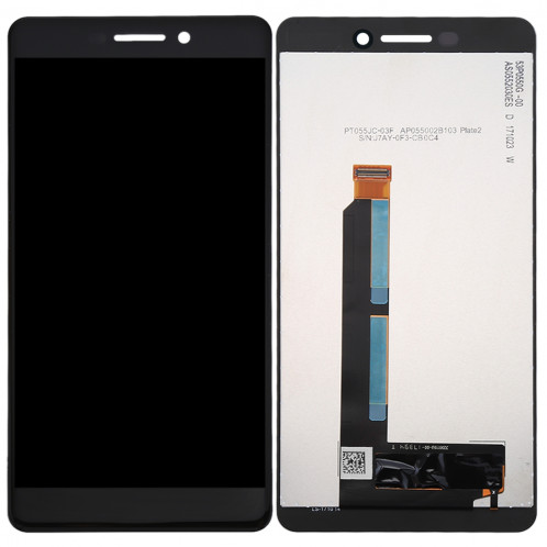 iPartsBuy pour Nokia 6 (deuxième génération) écran LCD + écran tactile Digitizer Assemblée (Noir) SI88BL796-36