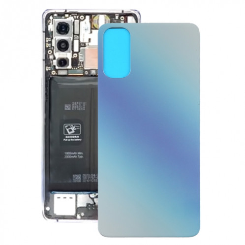 Cache arrière de la batterie pour OPPO Reno4 5G (bleu) SH96LL455-36
