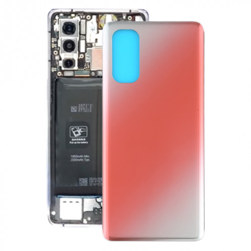Cache arrière de la batterie pour OPPO Reno4 Pro 5G (rouge) SH97RL564-36