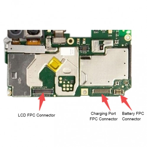 Connecteur FPC d'écran tactile d'affichage à cristaux liquides de carte mère de 10 PCS pour Huawei P Smart / Enjoy 7S SH8028492-34