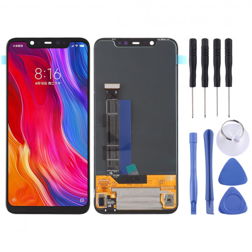 Ecran LCD et Digitizer Full Assembly pour Xiaomi Mi 8 (Noir) SH083B242-36